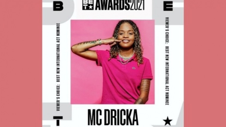 Mc Dricka é indicada a 'Melhor Novo Artista Internacional' no BET Awards