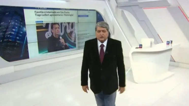 Datena paralisa programa na Band para falar de internação de Faustão Datena paralisa programa na Band para falar de internação de Faustão