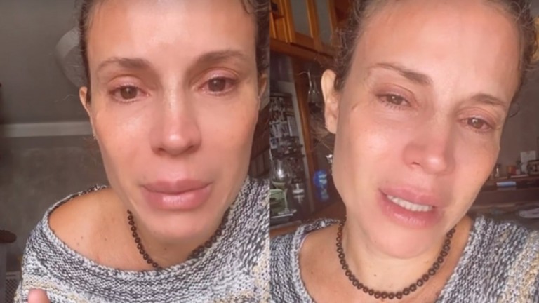 Ex-apresentadora do "Vídeo Show" aparece chorando por dificuldades financeiras