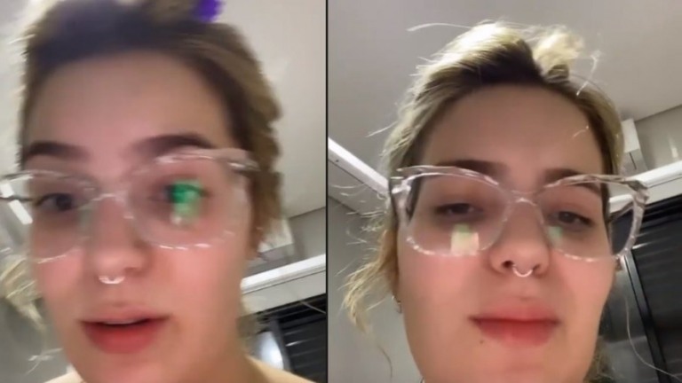 Viih Tube rasga mamilo ao sair do banho e conta aos fãs: "Rindo de nervoso!"