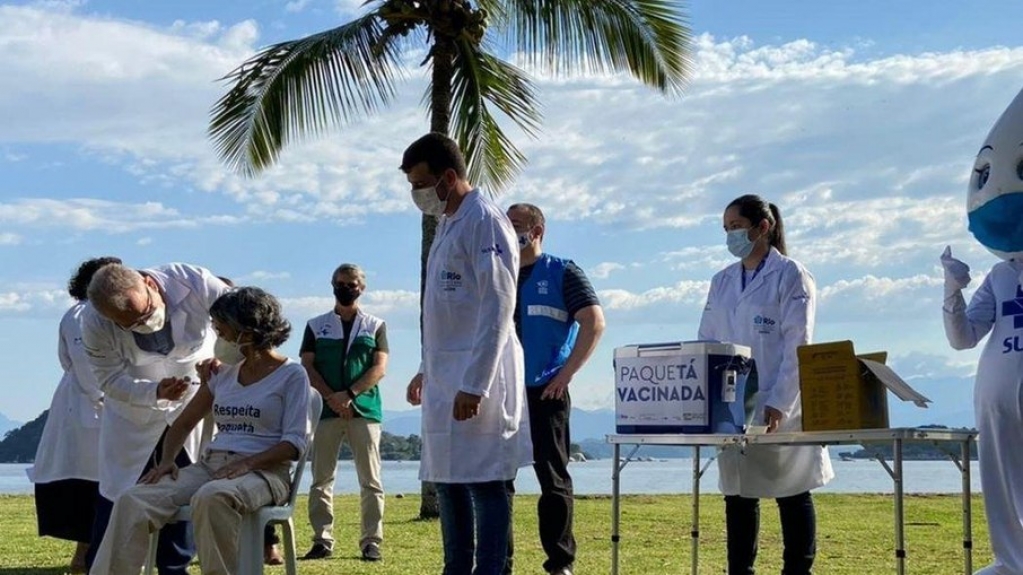 Projeto em Paquetá aplica 1ª dose contra Covid-19 em 96,3% da população