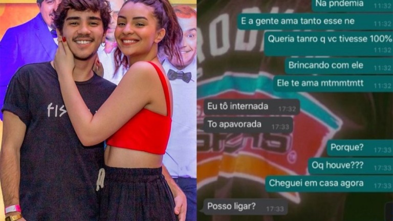 Ex de Mabel Calzolari mostra última conversa com a atriz: "Tô apavorada"