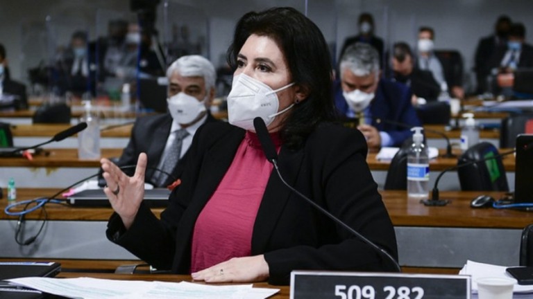 CPI: Simone Tebet questiona porque Dominguetti não deu voz de prisão por propina