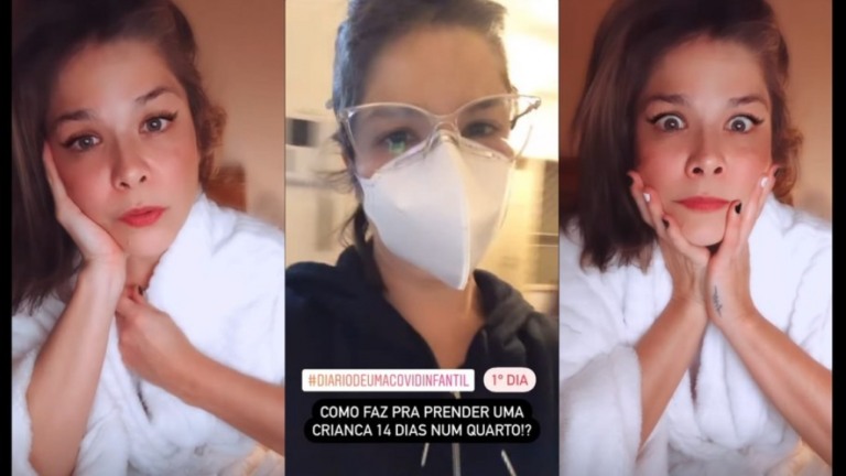 Samara Felippo desabafa sobre filha com Covid-19: "Irresponsabilidade alheia."