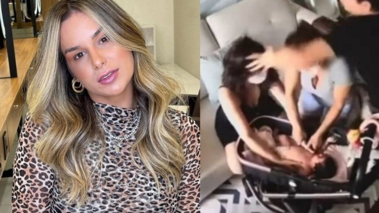 Pamella Holanda diz que sogra presenciou agressões e mandou "aguentar calada"