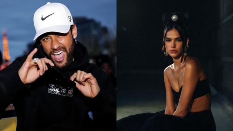Bruna Marquezine e Neymar se reecontram após jogo do Brasil