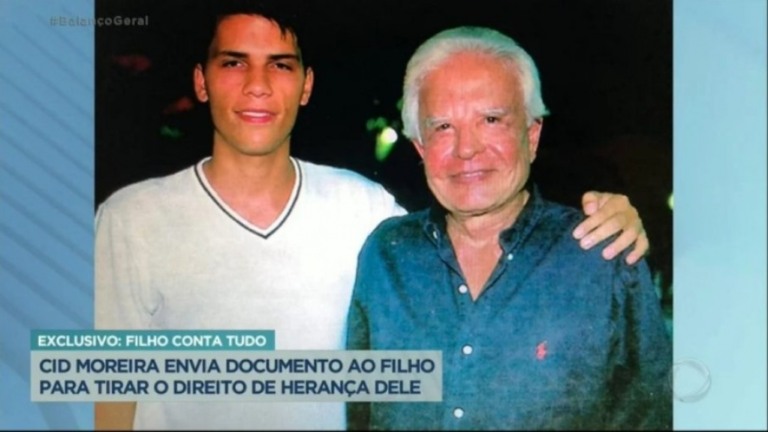 Cid Moreira é acusado de deserdar filho: "Foi um erro te adotar"