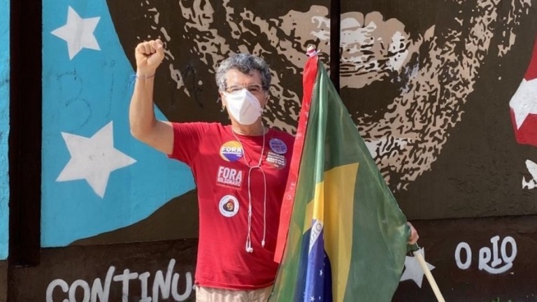 Paulo Betti em ato contra governo: 'Excitante exercer dever pela democracia'