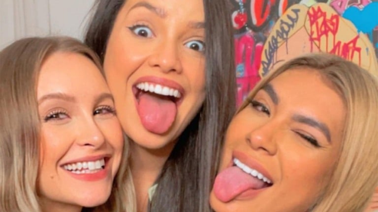 Juliette, Carla Diaz e Pocah se reencontram: "Muita fofoca"