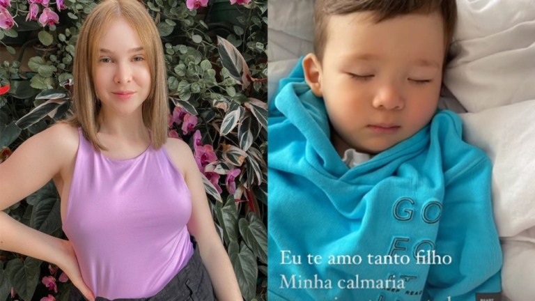 Sammy Lee posta foto do filho e diz: "Calmaria em meio a tempestade"