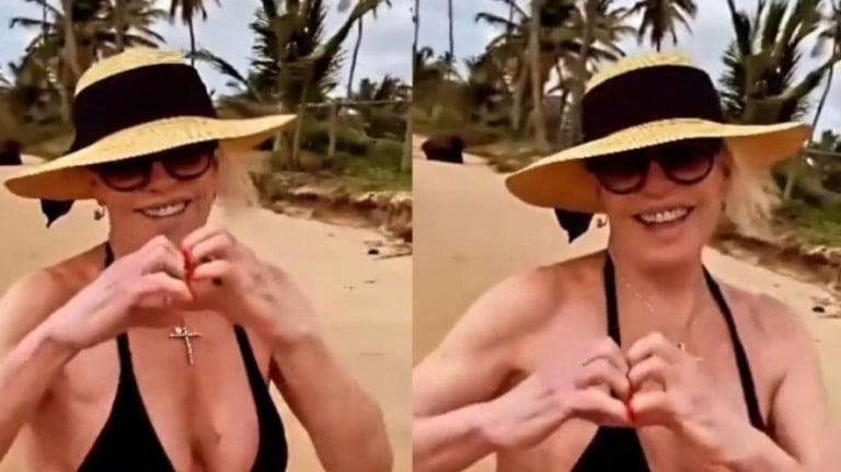 Ana Maria Braga surge de biquíni e chama atenção da web: 'Minha deusa'