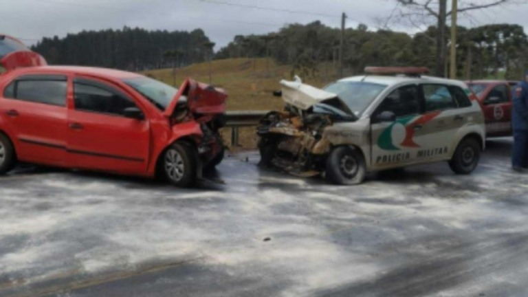 SC: Gelo na pista causa acidente e deixa um morto e cinco feridos