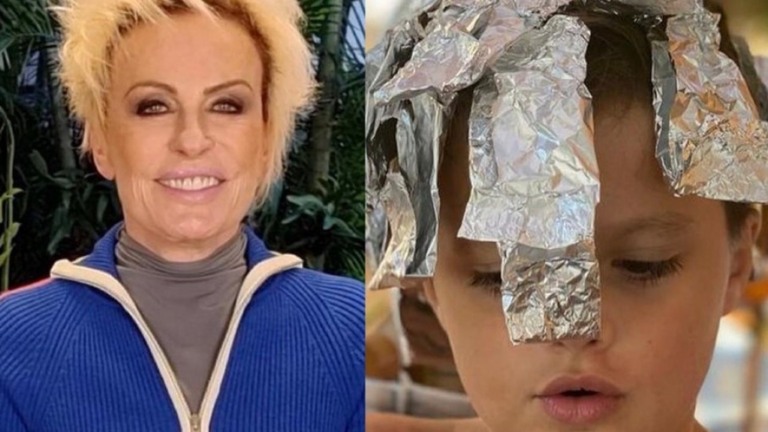Ana Maria Braga exibe mudança de visual do neto: "Turma dos blonds"