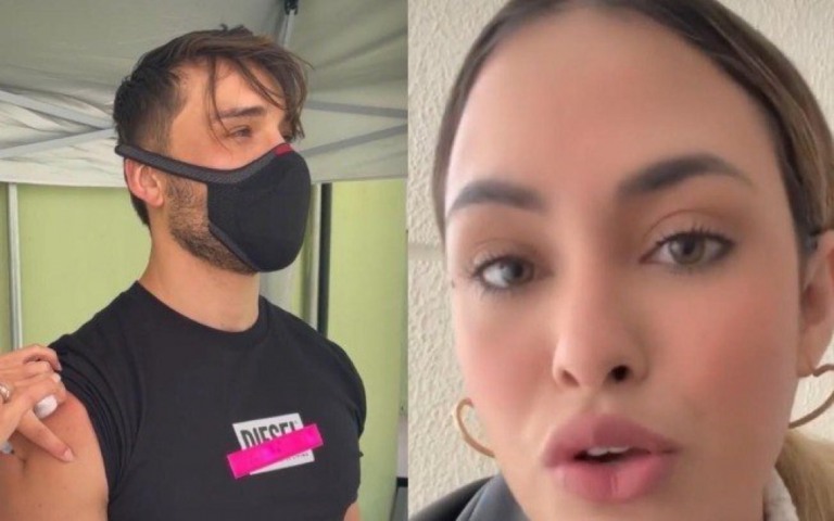 Após polêmica, Sarah Andrade e Lucas Viana se vacinam contra Covid-19