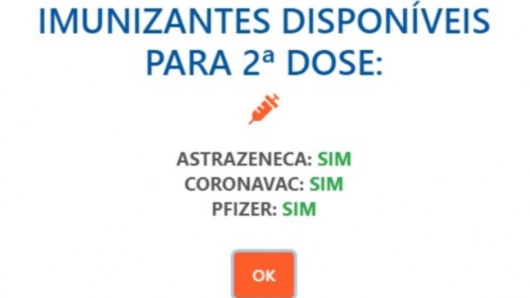 Veja onde tomar a 2ª dose da vacina de Covid-19