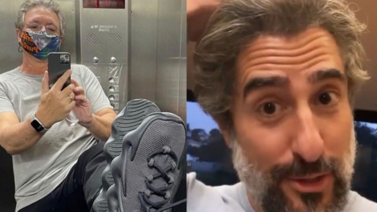Boninho usa tênis criado por Kanye West e Marcos Mion pensa em aumento
