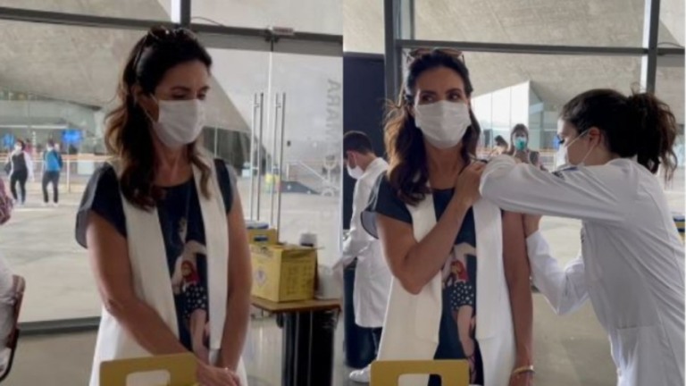 "Confiança aumenta depois da segunda dose", diz Fátima Bernardes sobre vacina