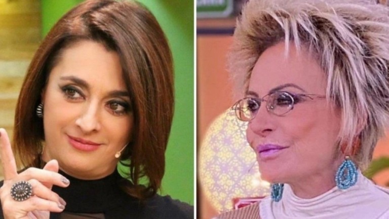 Catia Fonseca e Ana Maria Braga e encontram na Globo