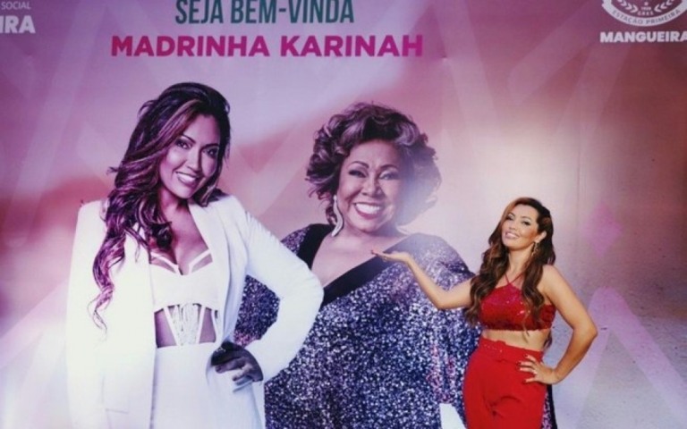 Alcione consagra Karinah como madrinha de programa social da Mangueira