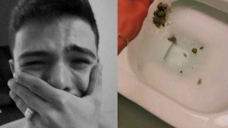 Thomaz Costa joga maconha na privada e desabafa: "Minha mãe chorava"