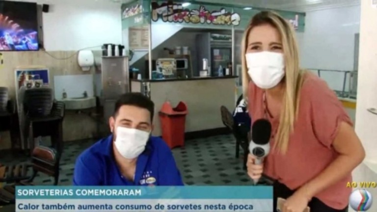 Repórter da Record dá em cima de entrevistado ao vivo; assista