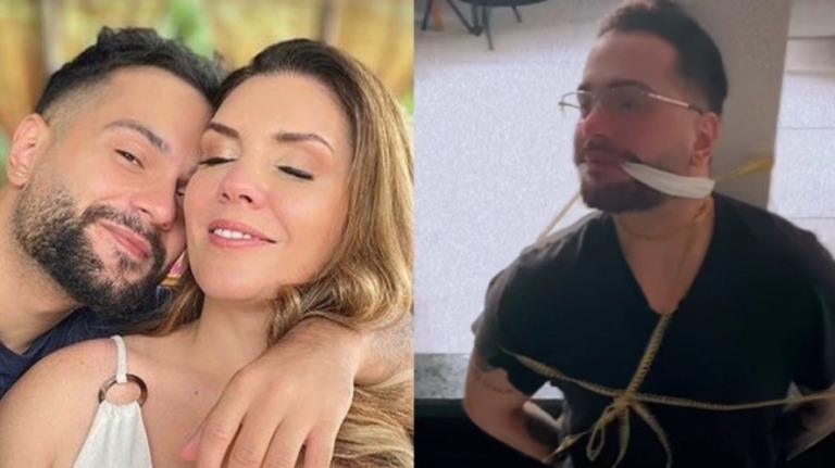 Simony amarra noivo após ele perder aliança: "Vai ficar preso"