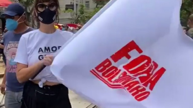 Artistas vão às ruas em protesto contra o governo de Jair Bolsonaro