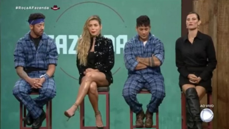 A Fazenda 13: Rico, Erika, Tiago e Dayane estão na roça