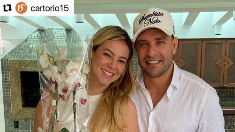 Paolla Oliveira e Diogo Nogueira levantam suspeitas de casamento