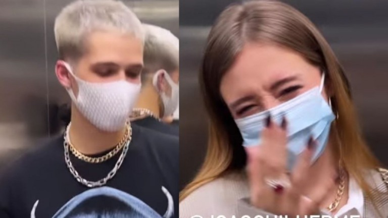 João Guilherme curte show de Zé Felipe com Duda Reis