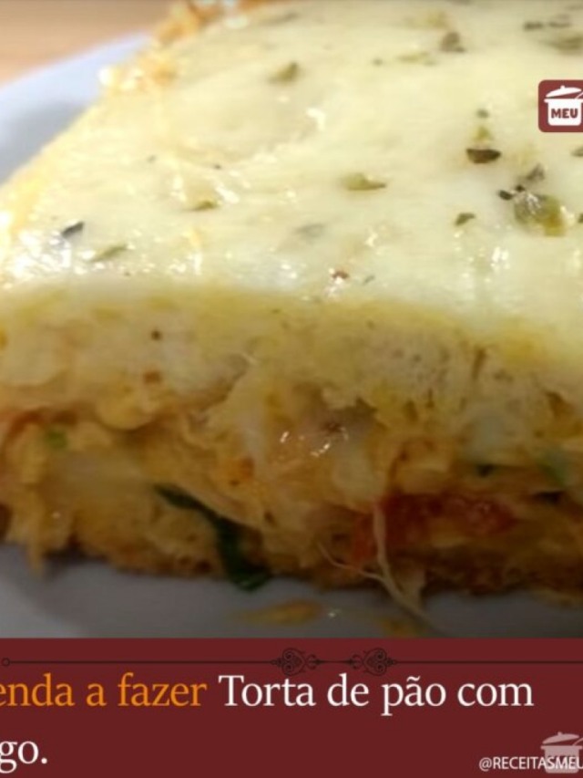 Torta de pão com frango