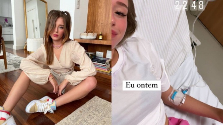 Duda Reis é hospitalizada após sofrer reação alérgica: 'Vomitei 8 vezes'