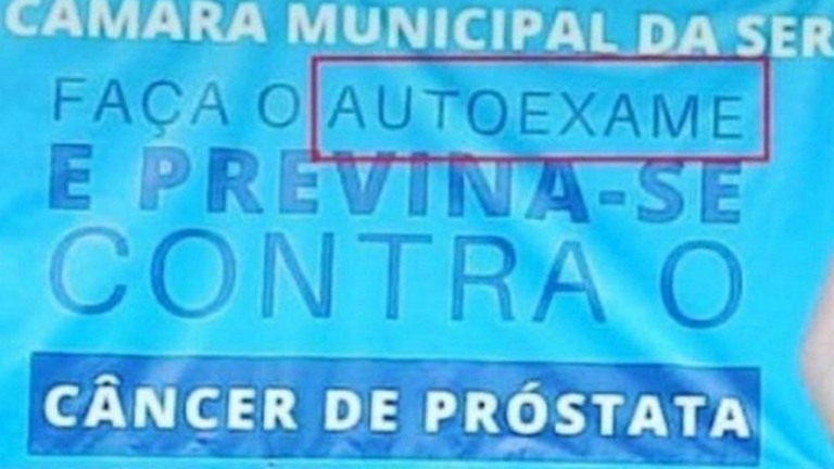ES: Cidade erra em alerta sobre câncer de próstata e vira alvo de piadas na web