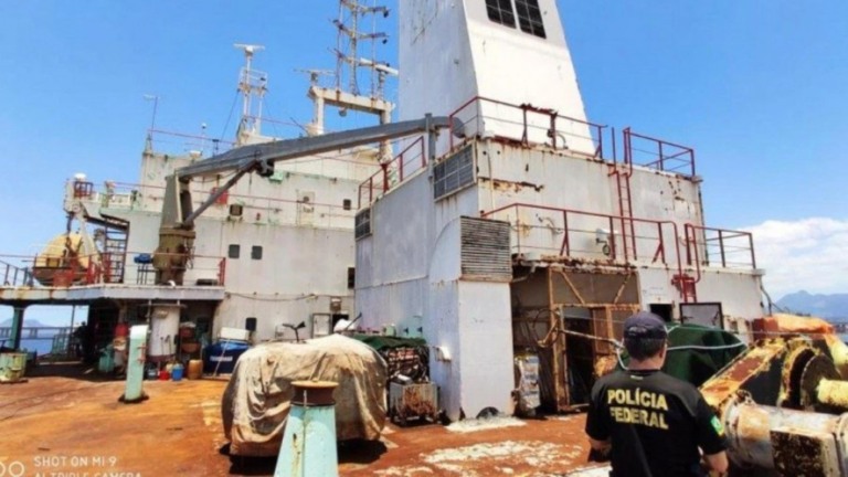 PF resgata marinheiros em situação análoga à escravidão em navio