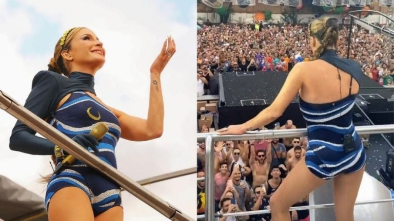 Claudia Leitte é criticada após fazer show com aglomeração