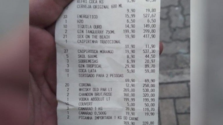 Homem diz ser jogador de futebol e dá calote de R$ 4.363,13 em bar de Fortaleza