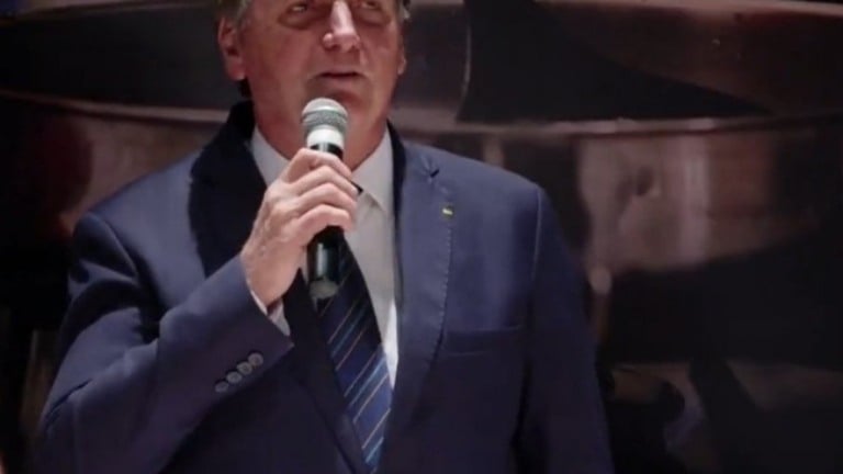 Bolsonaro diz que Tarcísio é "esperança enorme" para o estado de São Paulo