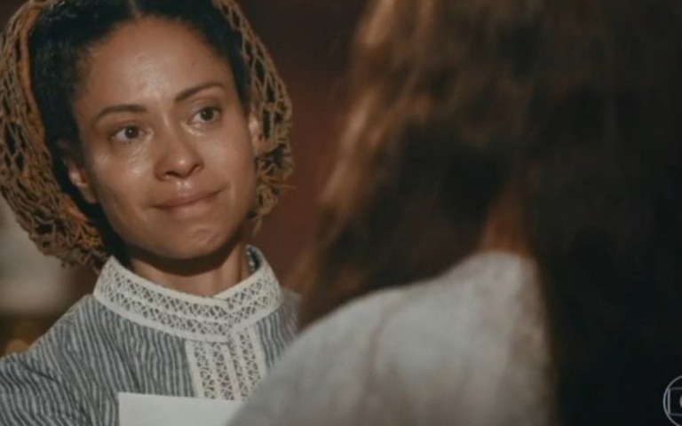Nos Tempos do Imperador: Cicatriz de Justina abala emocional de atriz