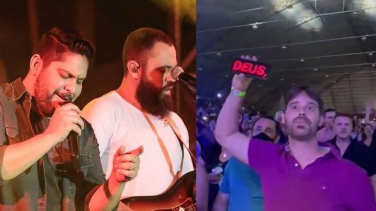 Jorge e Mateus pausam show após fã fazer pedido inusitado; assista