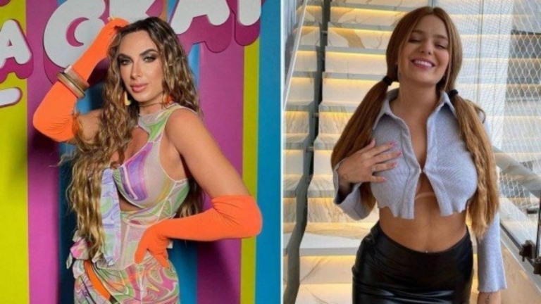 Nicole Bahls diz que não beijou ninguém na Farofa da Gkay por culpa de Viih Tube