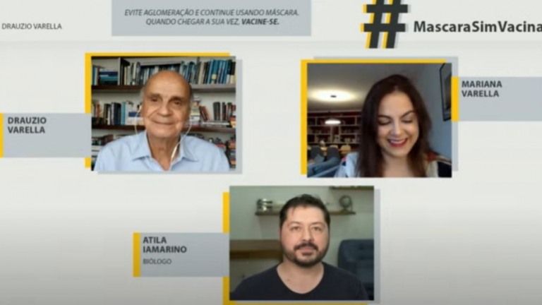 Dráuzio Varella e Átila Iamarino comentam sobre os 2 anos de Covid-19