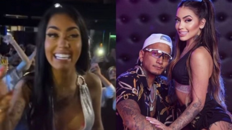 Fãs de Mirella xingam Dynho em show e cantora ri; veja vídeo