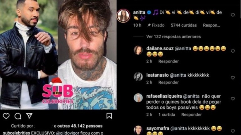 Anitta se interessa em affair de Gil do Vigor: "Divide"