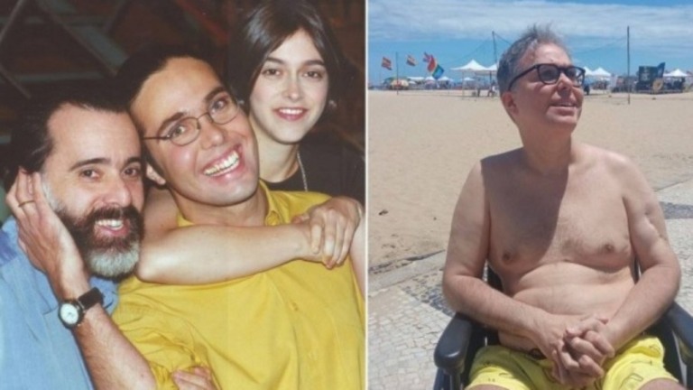 Longe da TV desde 2000, Flávio Silvino aparece em foto em praia no Rio Longe da TV desde 2000, Flávio Silvino aparece em foto em praia no Rio