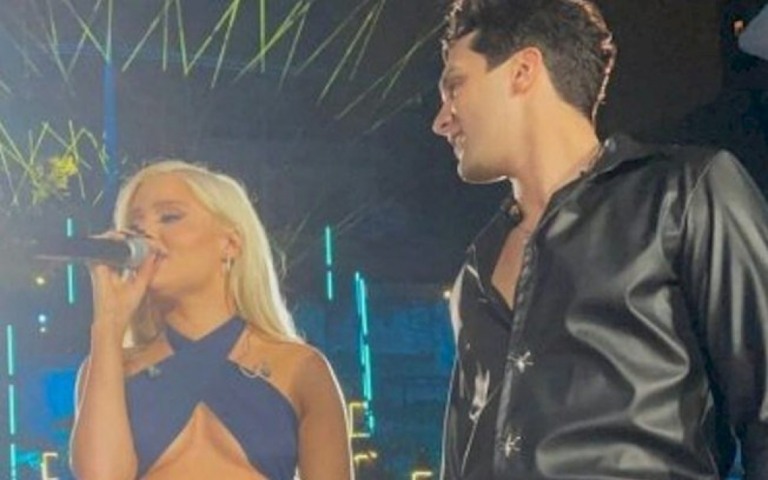 Luan Santana divide o palco com Luísa Sonza em "Coração Cigano"