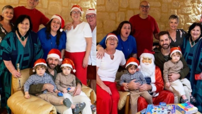Thales Bretas comemora o Natal com a família de Paulo Gustavo