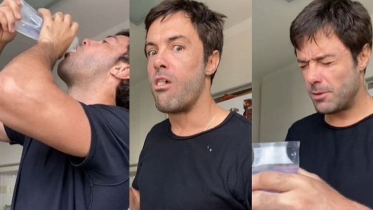 Kayky Brito toma leite materno e opina sobre sabor; assista ao vídeo