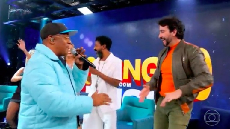 Padre Fábio de Melo dança 'Lepo Lepo' no Domingão do Huck