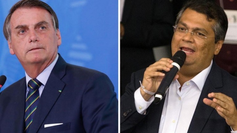 Bolsonaro chama Dino de "gordo" e governador rebate: "Vai trabalhar"