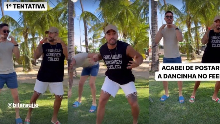 Rico e Bil curtem sábado e ensaiam coreografia em Maceió